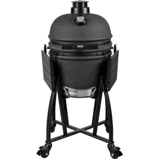 Barbecue kamado - charbon - - prime medium - noir mat