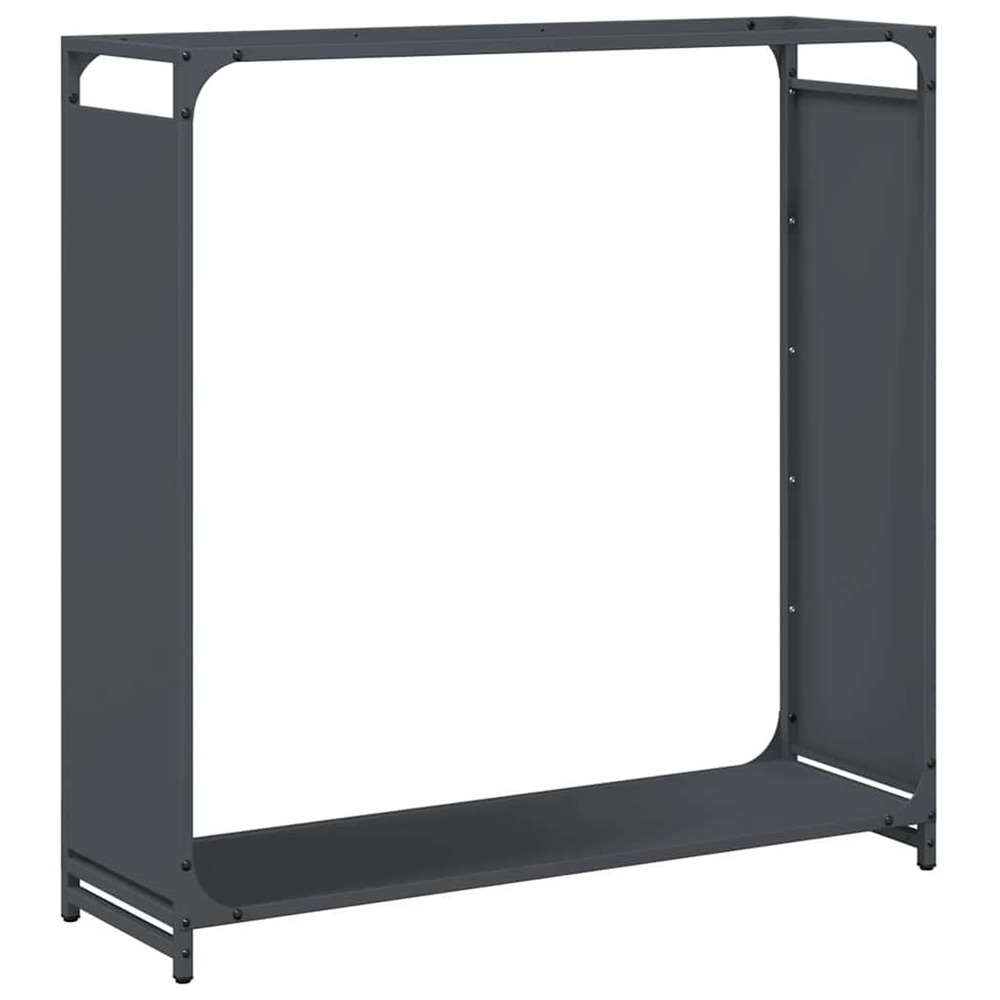 Portant de bois chauffage anthracite 90x28x90 cm