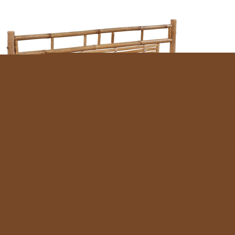 Banc de jardin avec coussin 120 cm bambou