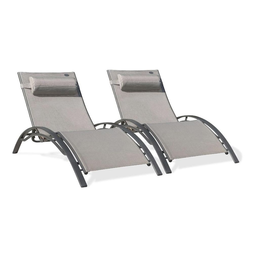 Lot de 2 bains de soleil 