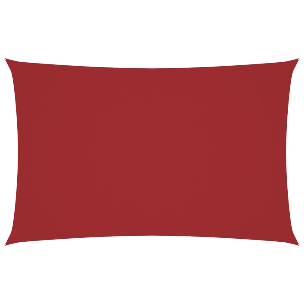 Voile de parasol tissu oxford rectangulaire 4x7 m rouge