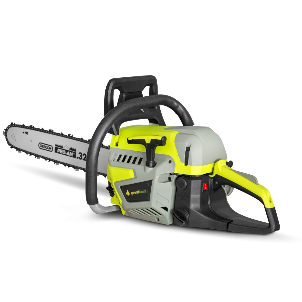 Tronçonneuse thermique 45cc - guide et chaîne oregon - greatland