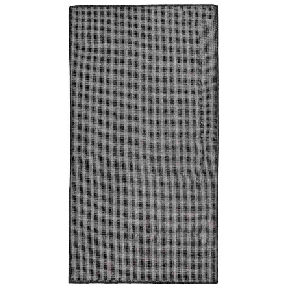 Tapis à tissage plat d'extérieur 80x150 cm gris