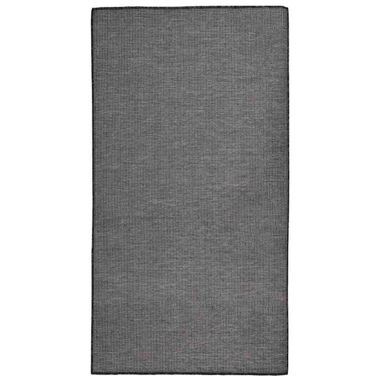 Tapis à tissage plat d'extérieur 80x150 cm gris