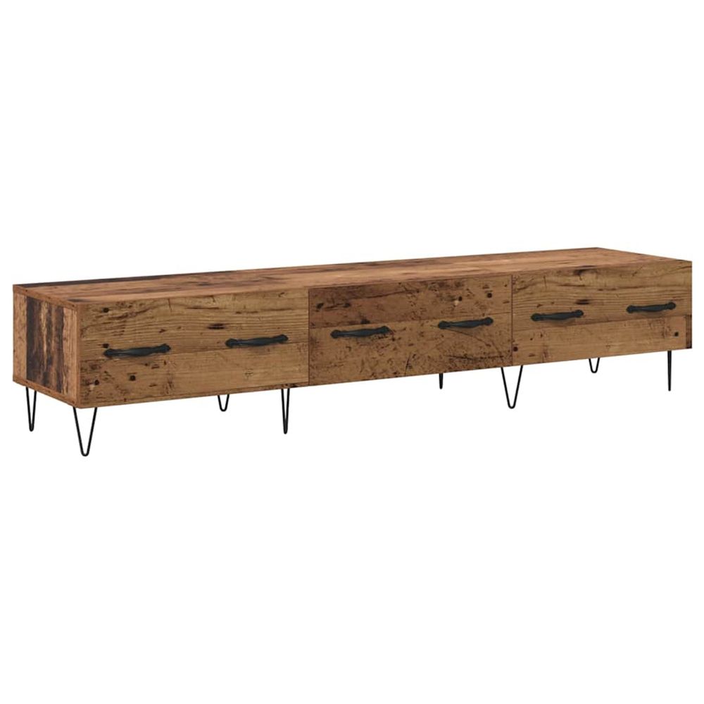 Meuble tv 150 x 36 x 30 cm bois ancien bois d'ingénierie