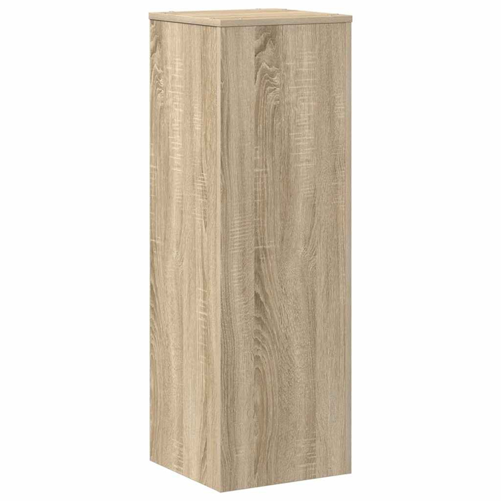 Support pour plantes chêne sonoma 33x33x100cm bois d'ingénierie