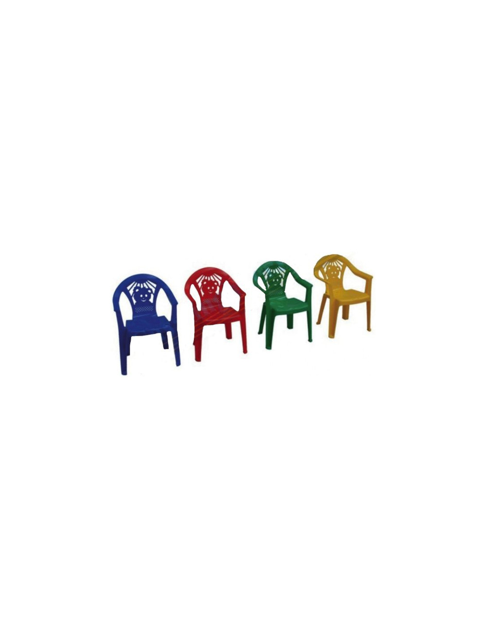 4 chaises baby coloris assortis