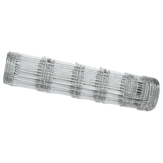 Clôture de prairie argent 100 x 0.8 m acier galvanisé