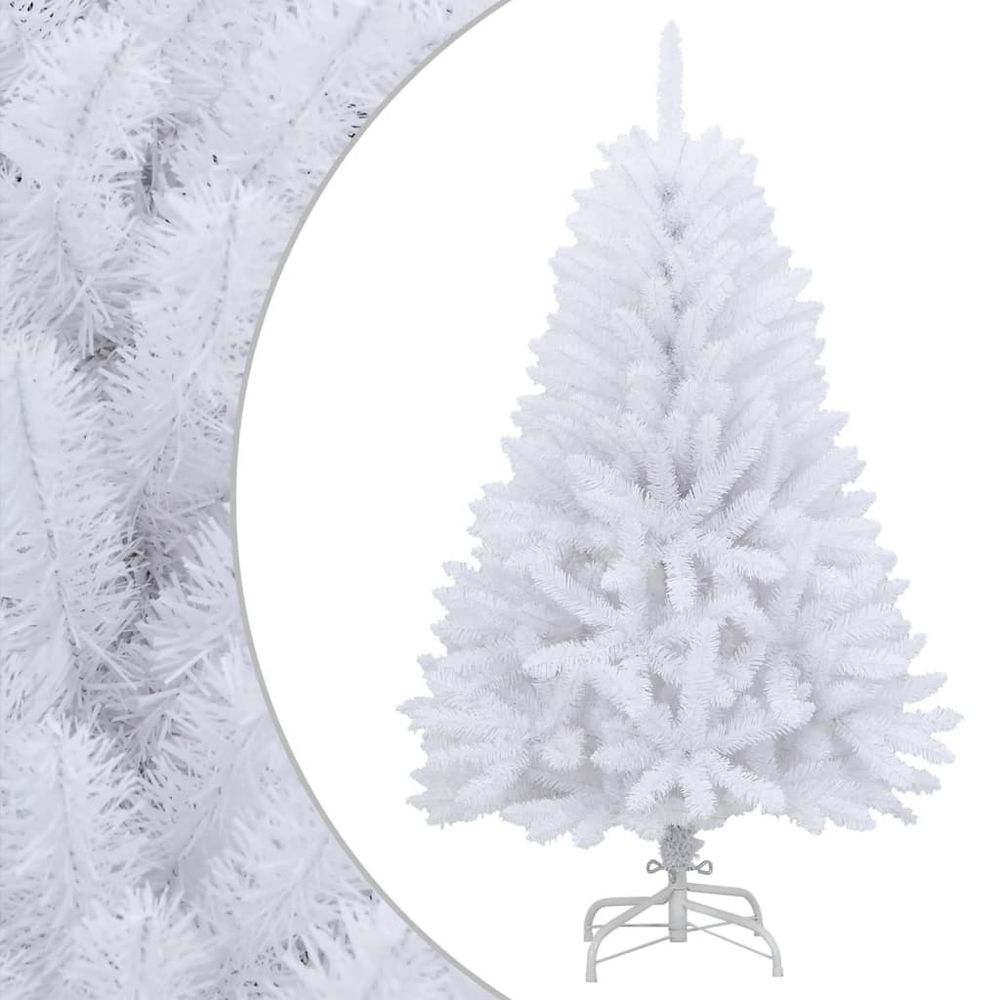 Sapin de noël artificiel blanc 120 cm montage facile et rapide