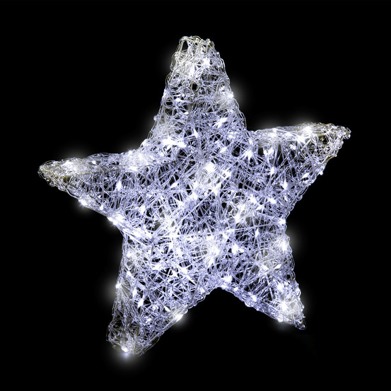 Déco lumineuse étoile 150 led blanc froid h 50 cm