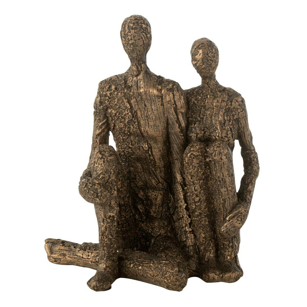 Statuette couple assis 