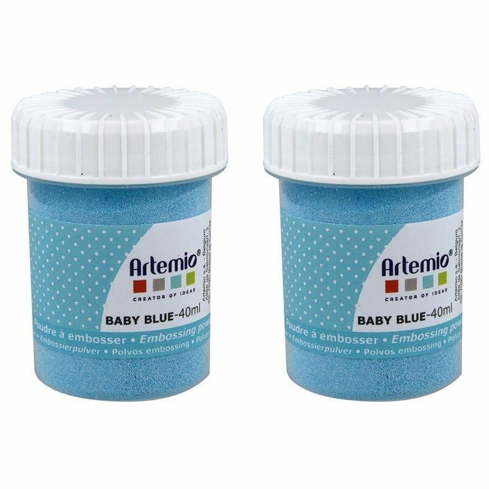 Poudre à embosser 80 ml - bleu clair