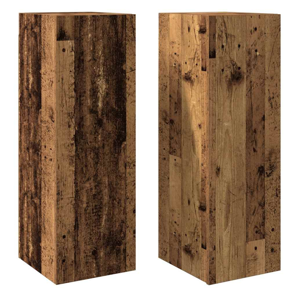 Meubles tv 2 pcs vieux bois 30,5x30x90 cm bois d'ingénierie