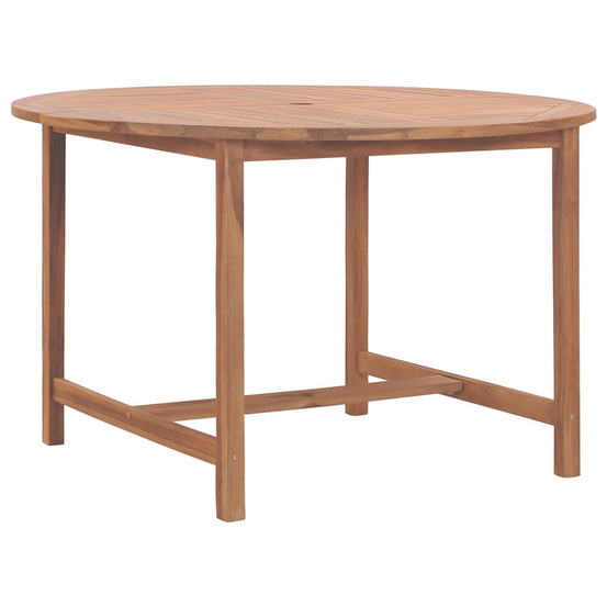 Table de salle à manger de jardin ø110x75cm bois massif de teck