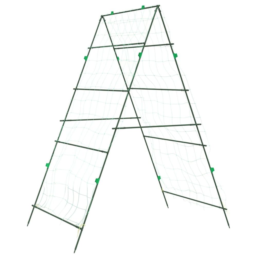 Treillis de jardin pour plantes grimpantes forme de a acier
