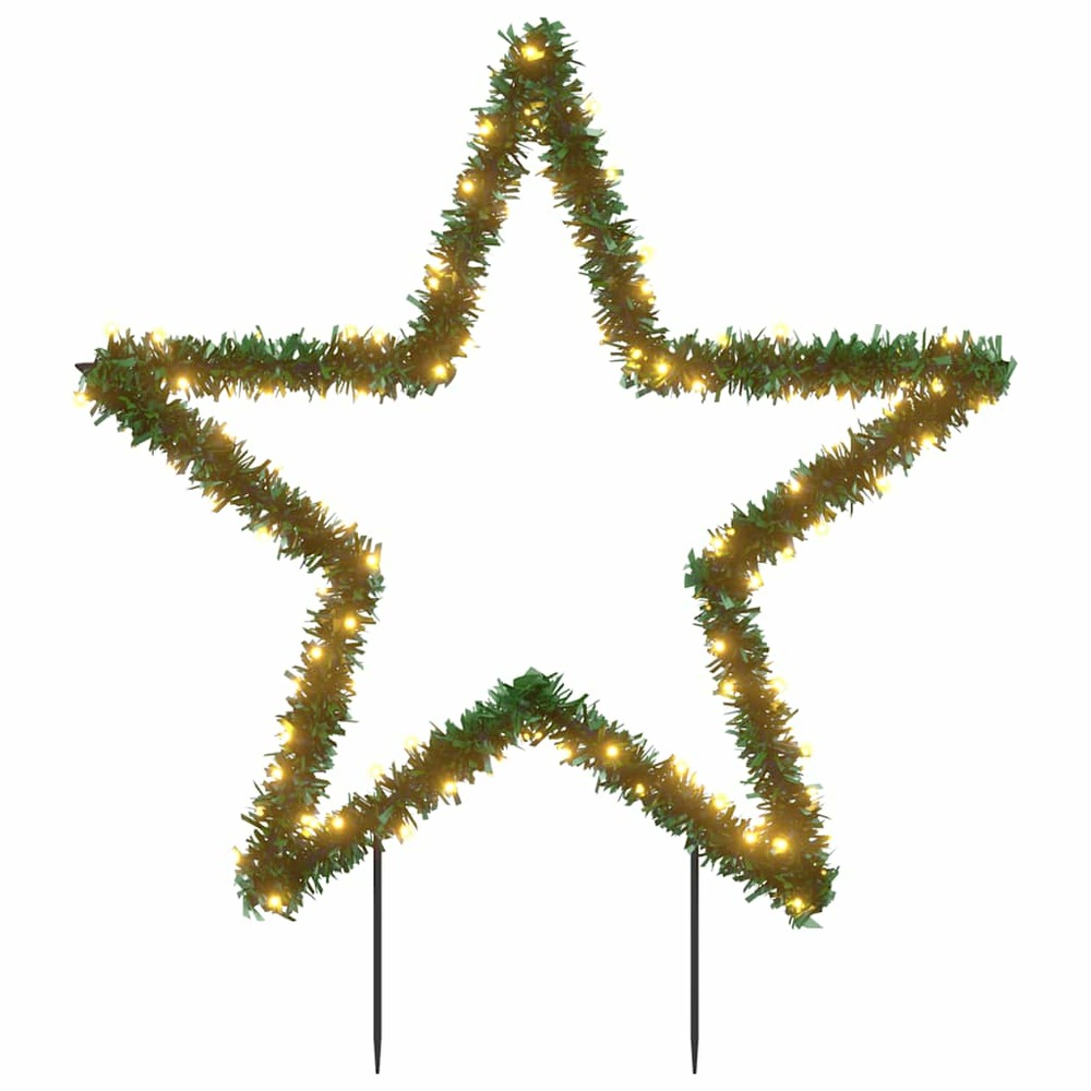 Décoration lumineuse étoile de noël avec piquets 115 led 85 cm