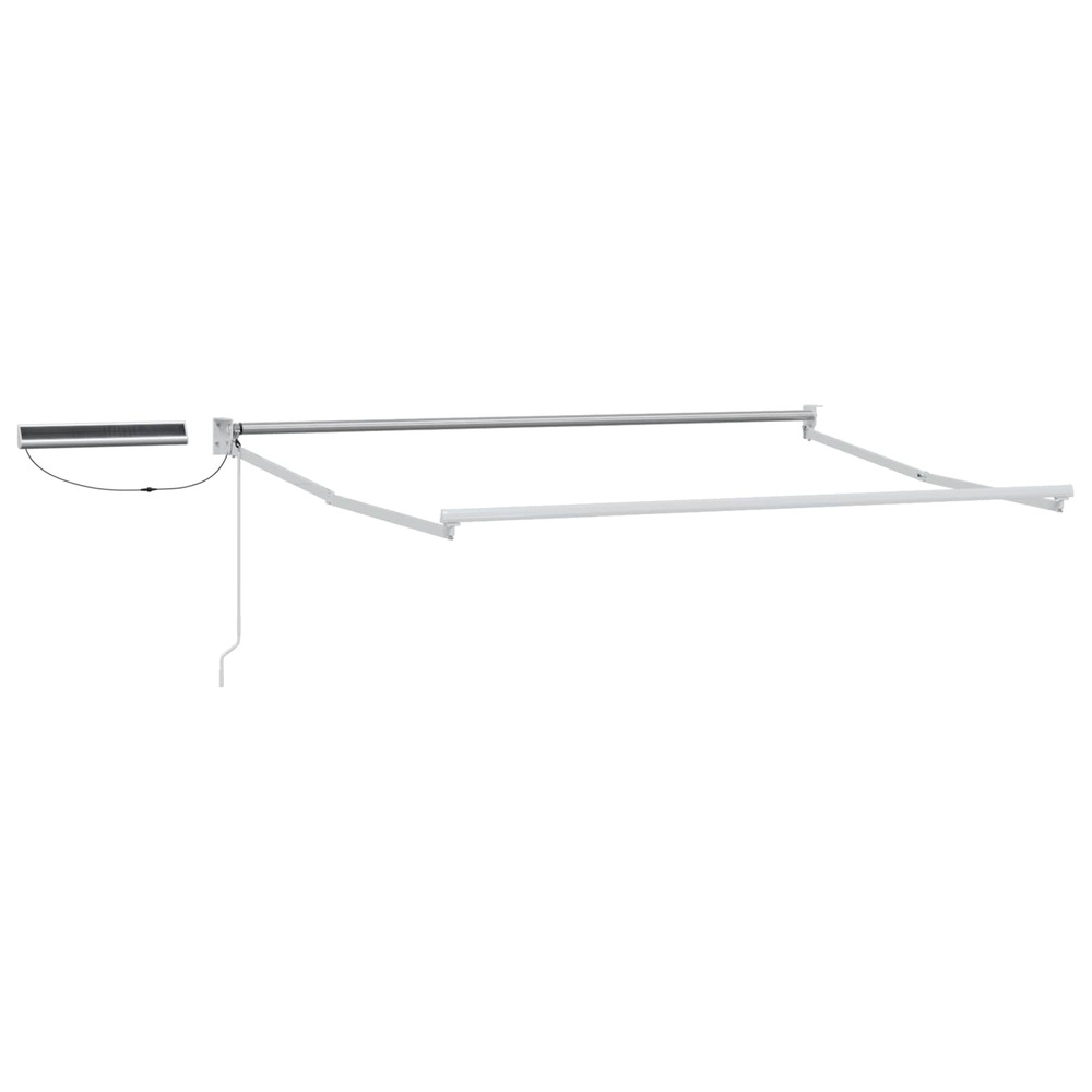 Cadre de store rétractable électrique blanc 3,5 x 2 m acier
