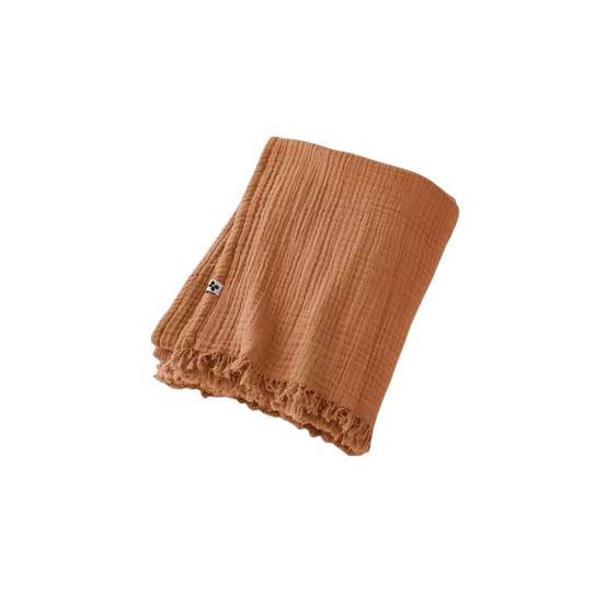 Plaid quadruple gaze de coton gaia
