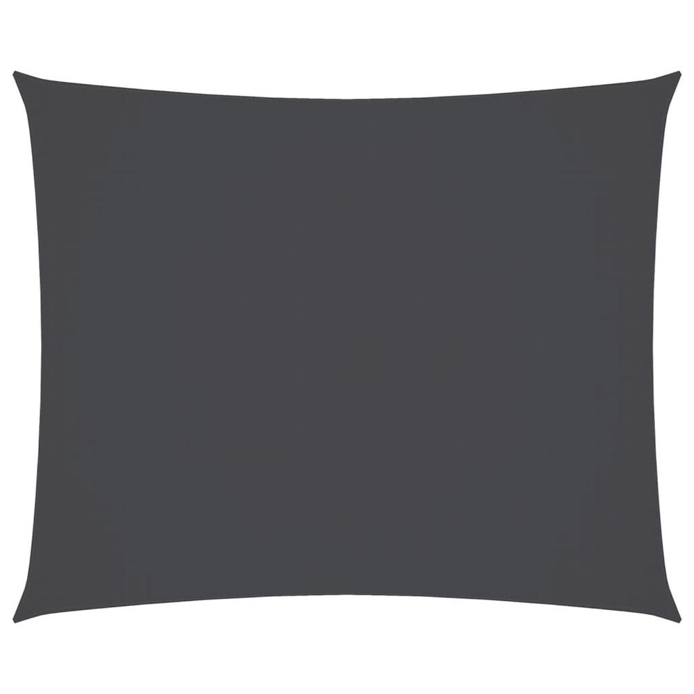 Voile de parasol tissu oxford rectangulaire 3,5x4,5m anthracite