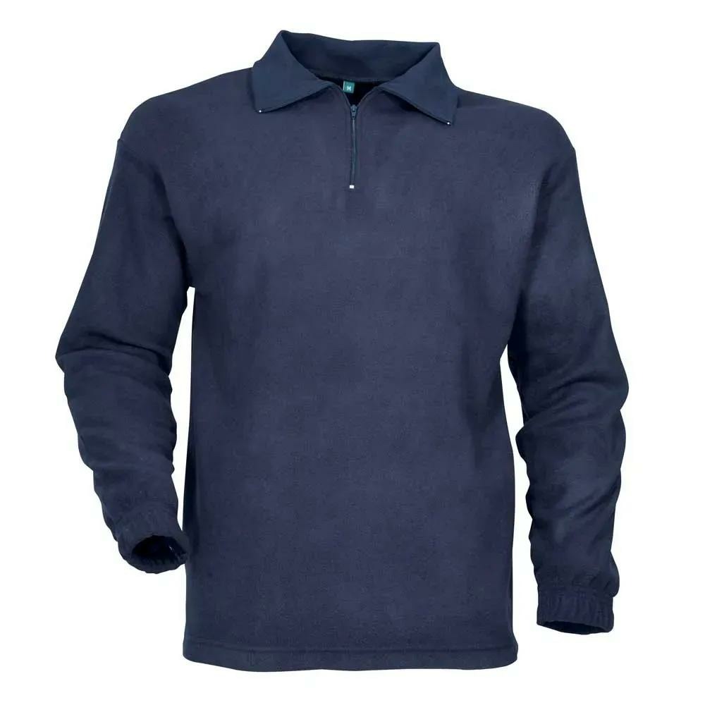 Chemise f1 polaire marine 100% polyester 220g/m2 col zippé