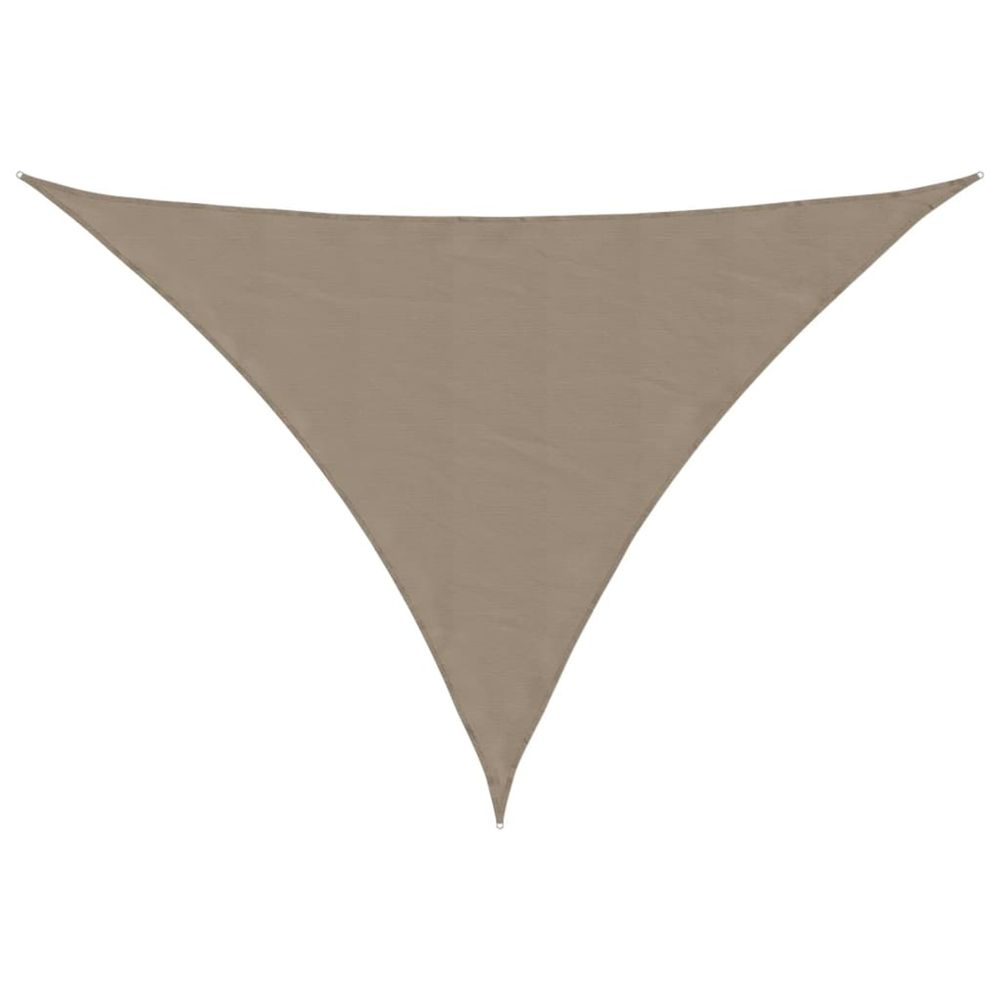 Voile de parasol tissu oxford triangulaire 4x5x6,4 m taupe