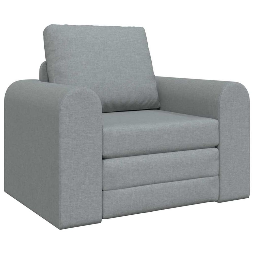 Canapé-lit gris clair 98 x 71 x 83 cm tissu