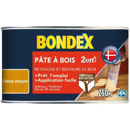 Pâte a bois 2 en 1 chene moyen - - 250g