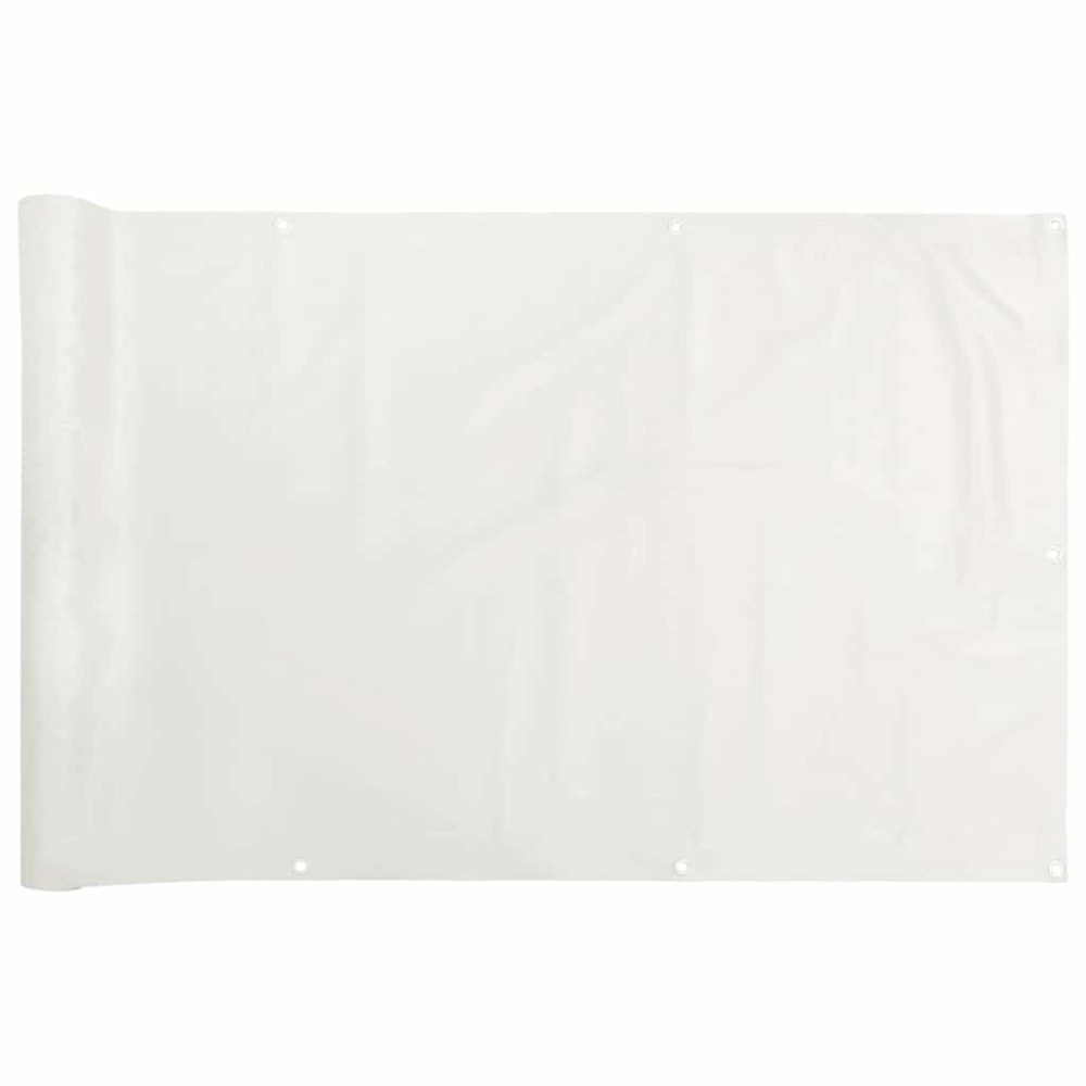Écran d'intimité de balcon blanc 500x75 cm pvc