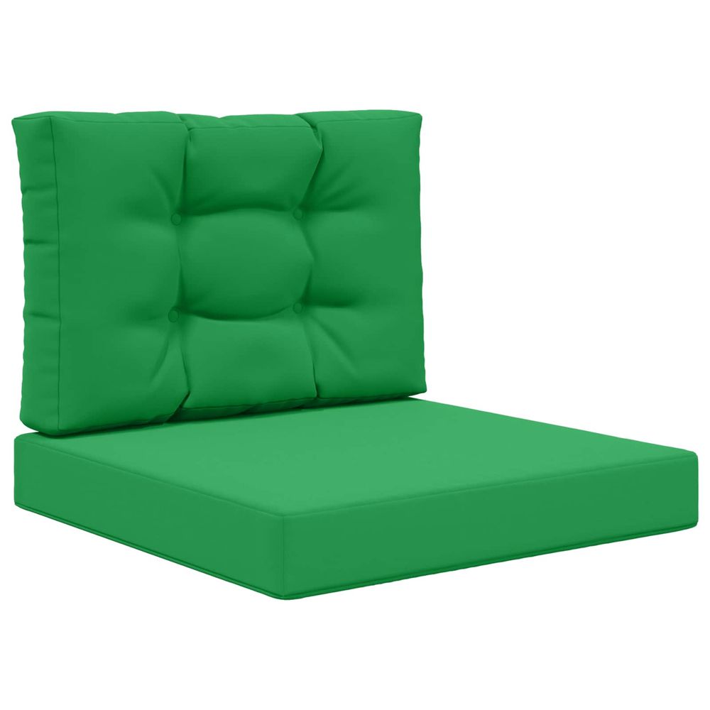 Coussin de canapé d'extérieur polyester vert 60 x 60 cm