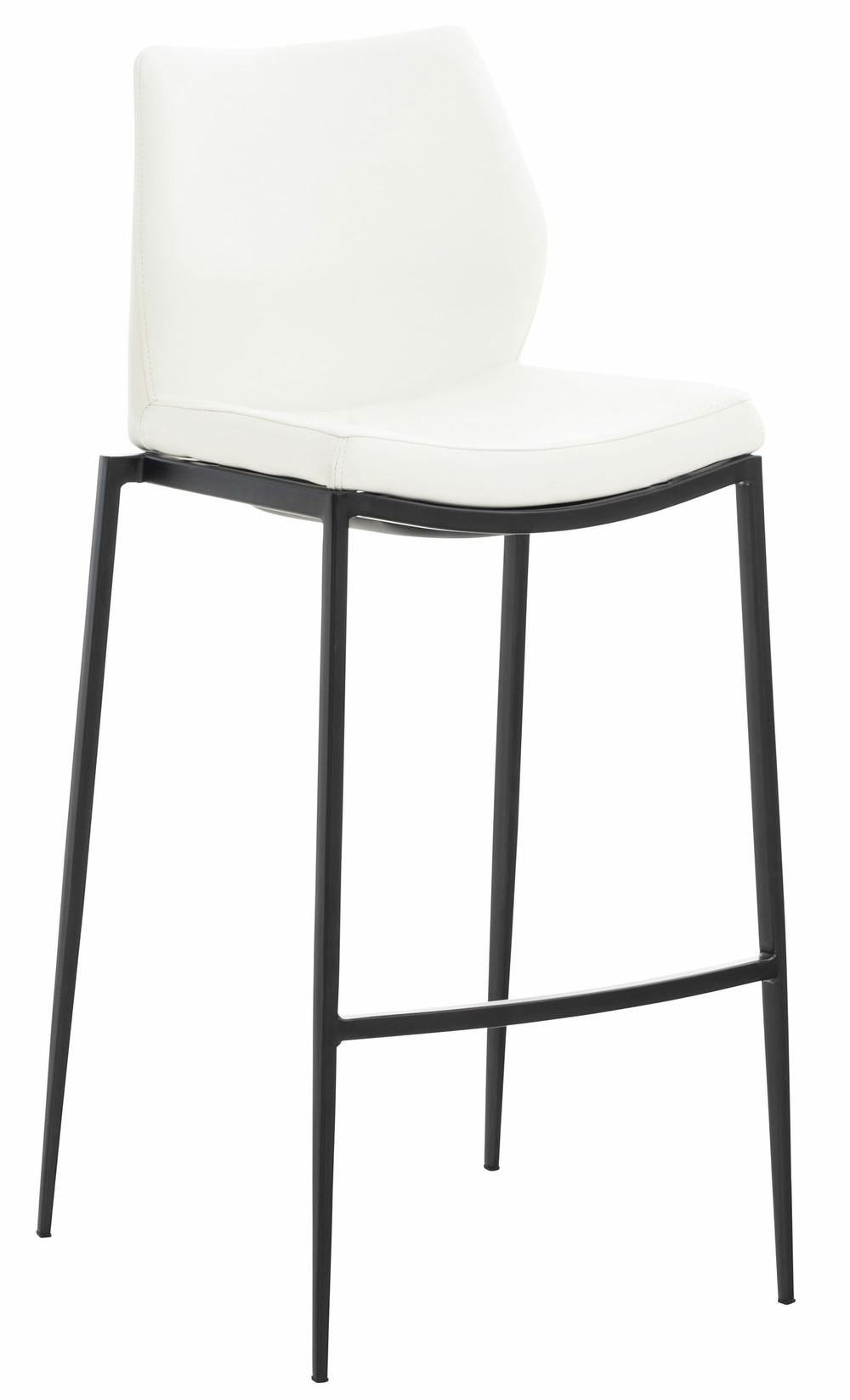 Tabouret de bar matola simili cuir noir