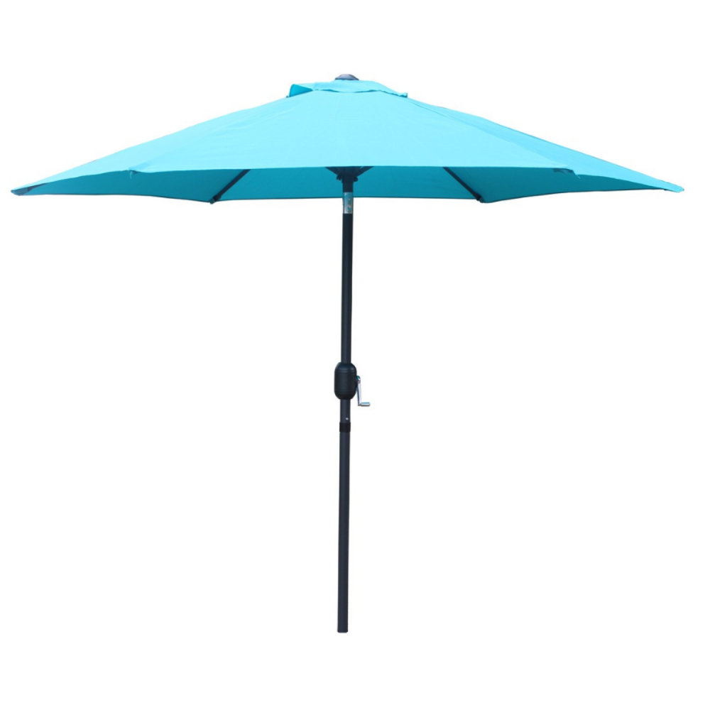 Parasol bleu rond 2,5 x 2,5 m come