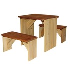 Axi zidzed table picnic enfant en bois | banc pique nique pour enfants