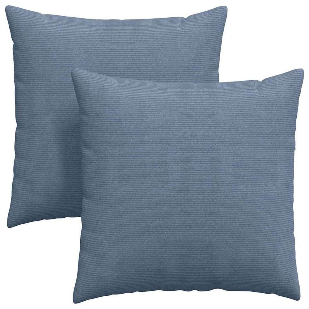 Coussins de canapé 2 pcs bleu 80 x 80 cm