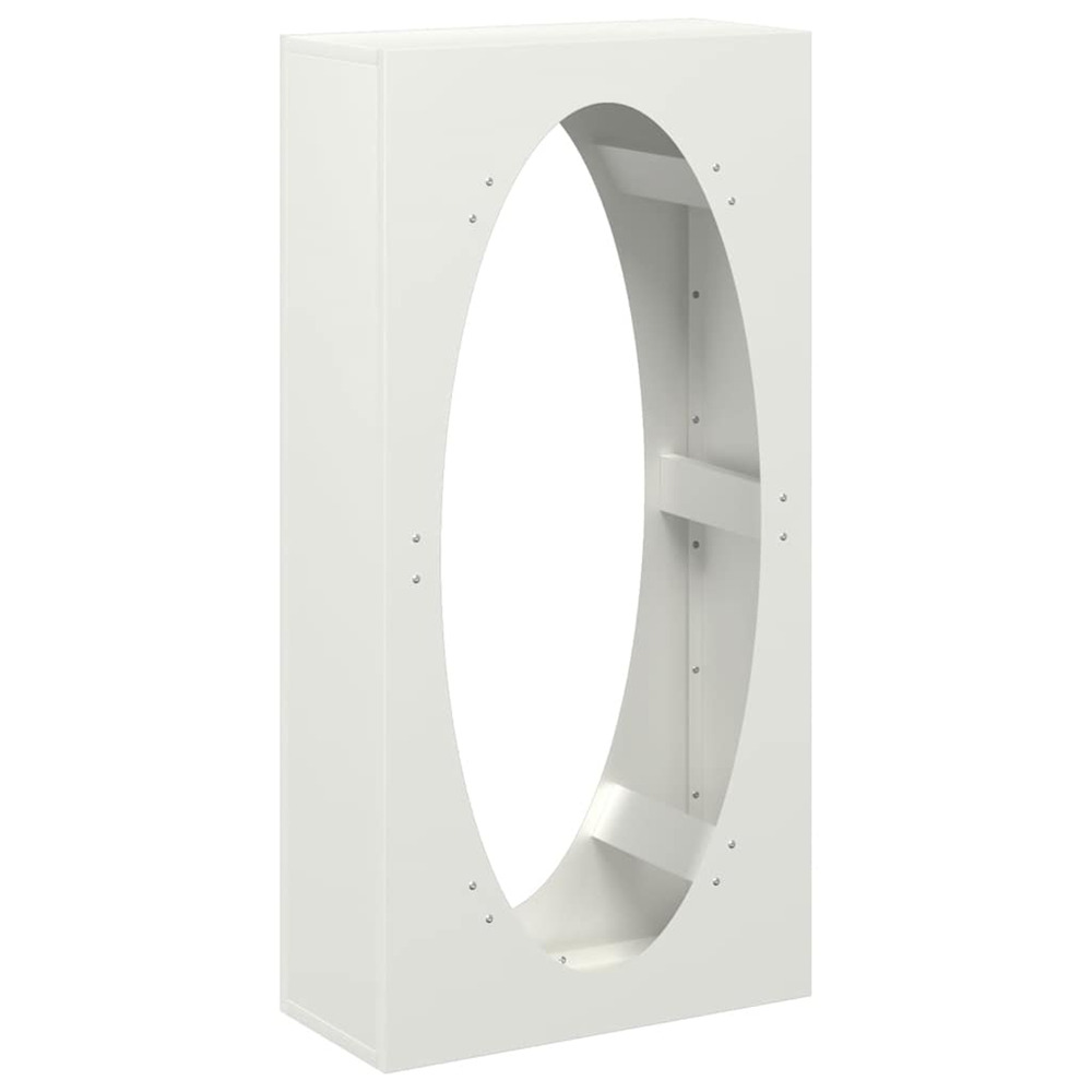 Portant de bois chauffage blanc 50x23x100 cm