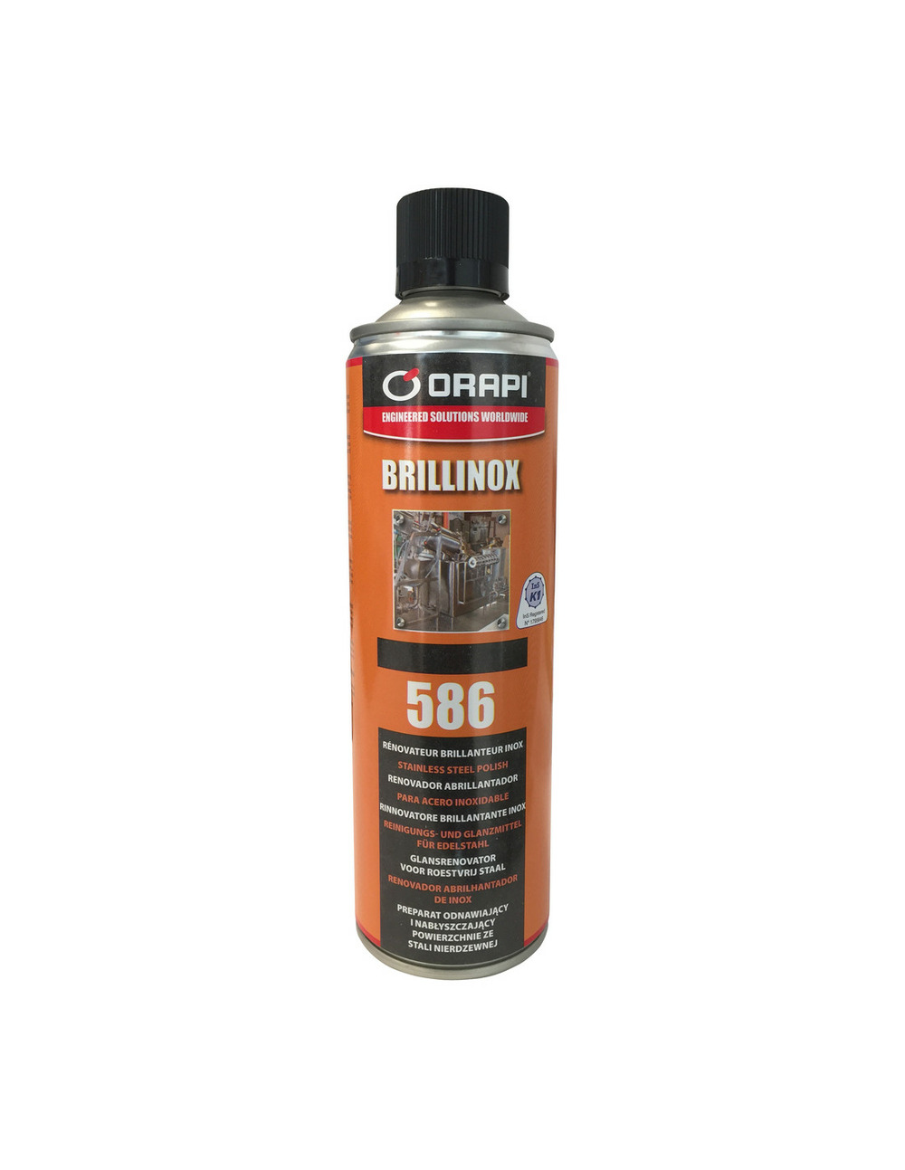Rénovateur inox brillinox 586 aerosol - orapi