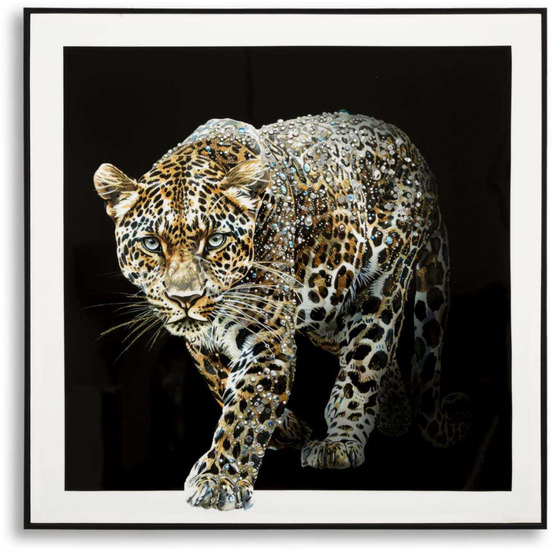Toile décorative avec cadre jaguar 82 x 4 x 82 cm modèle 2