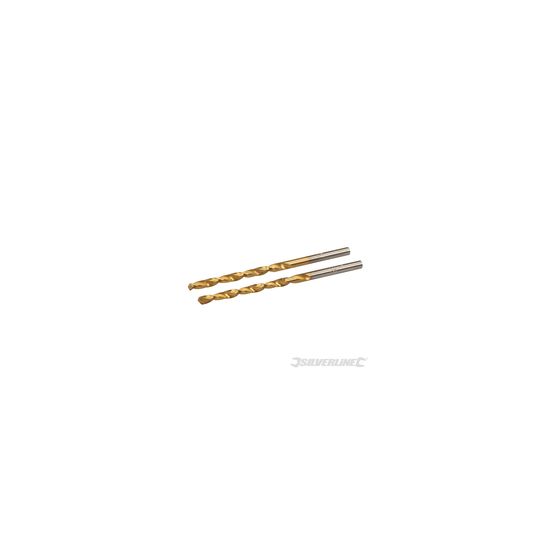 Mèches hss titanées 3mm perçage métal précis - silverline