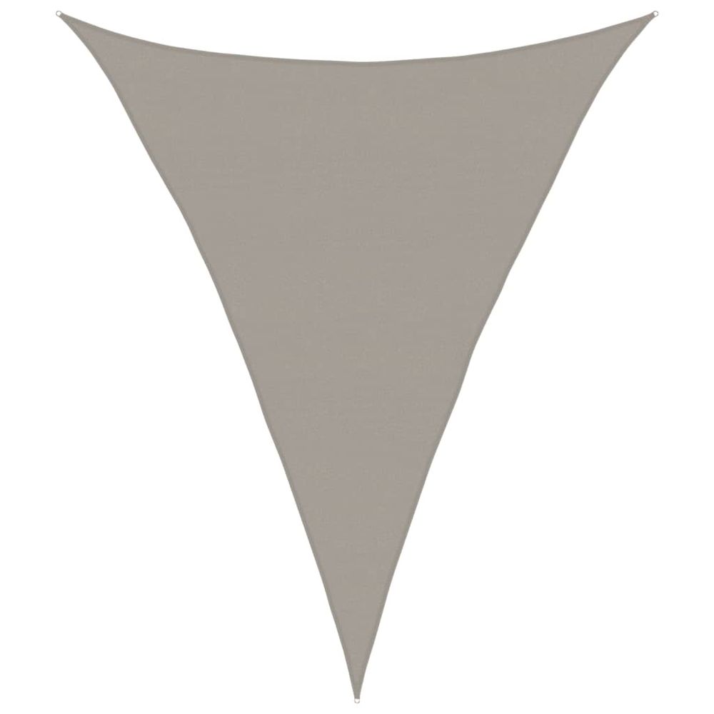 Voile d'ombrage 160 g/m² triangulaire gris clair 5x6x6 m pehd