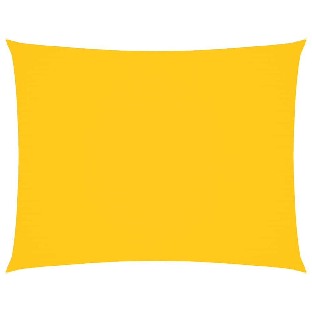Voile de parasol tissu oxford rectangulaire 3,5x5 m jaune