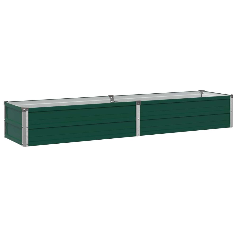 Jardin surélevé vert 160 x 40 x 24 cm acier laminé à froid