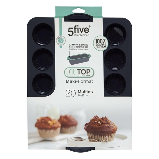 5five - moule 20 muffins silicone
