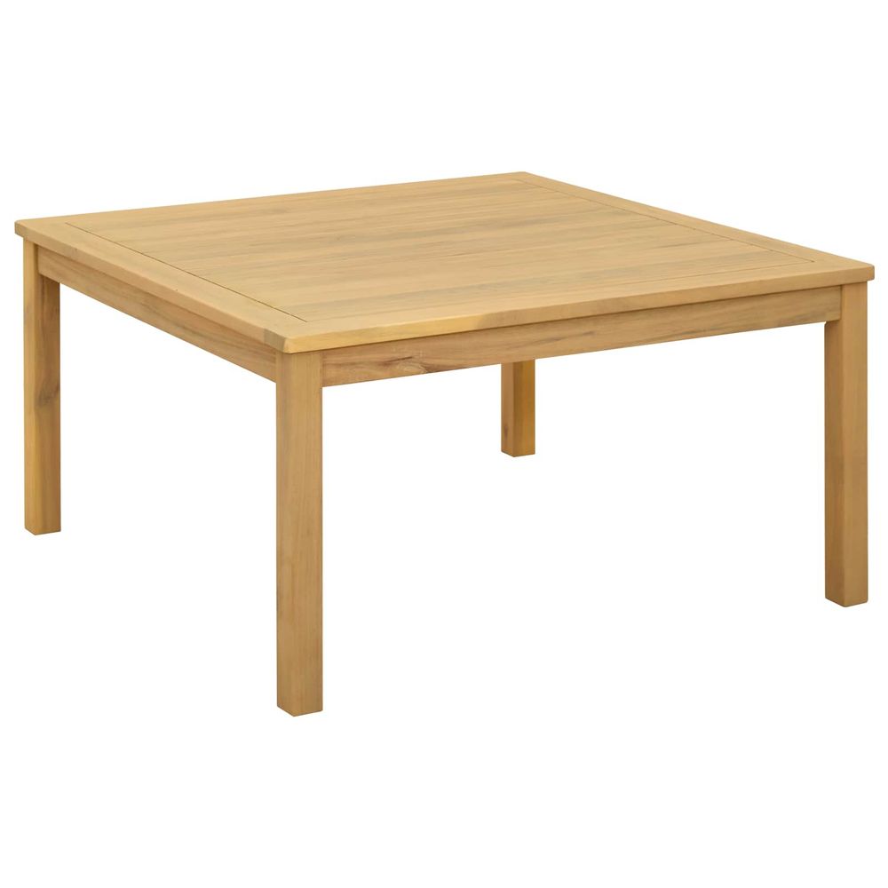 Table basse acacia clair 85 x 85 x 45 cm bois d'acacia massif