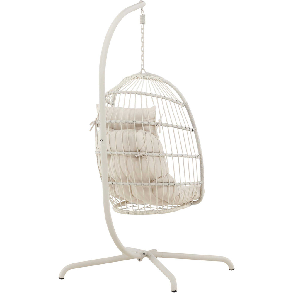 Fauteuil oeuf avec coussin trezza