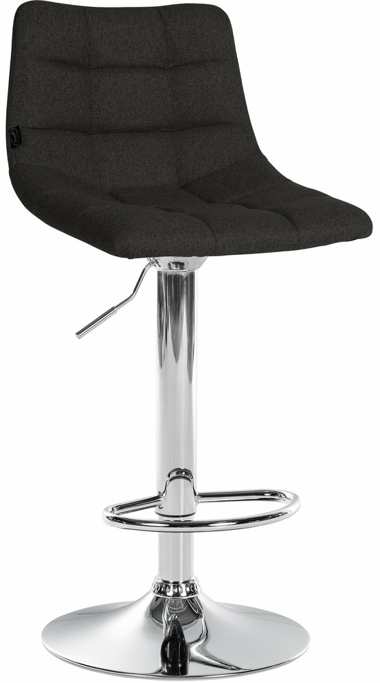 Tabouret de bar jerry tissu chromé