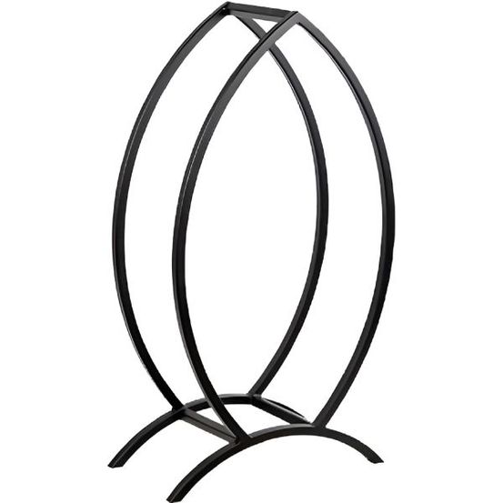 Porte-bûches poisson design en acier 90 cm