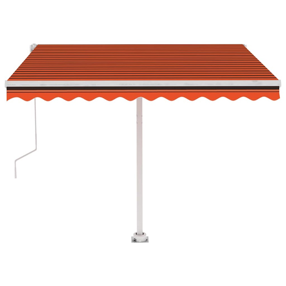 Auvent automatique sur pied 350x250 cm orange/marron