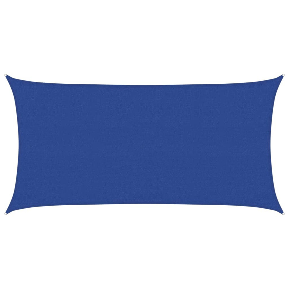 Voile d'ombrage 160 g/m² rectangulaire bleu 3x6 m pehd