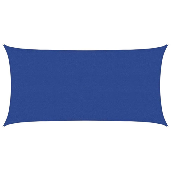 Voile d'ombrage 160 g/m² rectangulaire bleu 3x6 m pehd