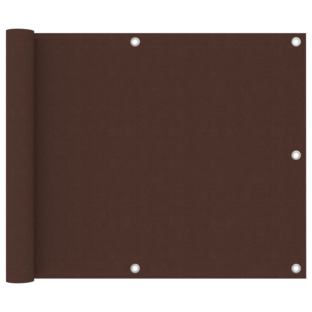 Écran de balcon marron 75x300 cm tissu oxford
