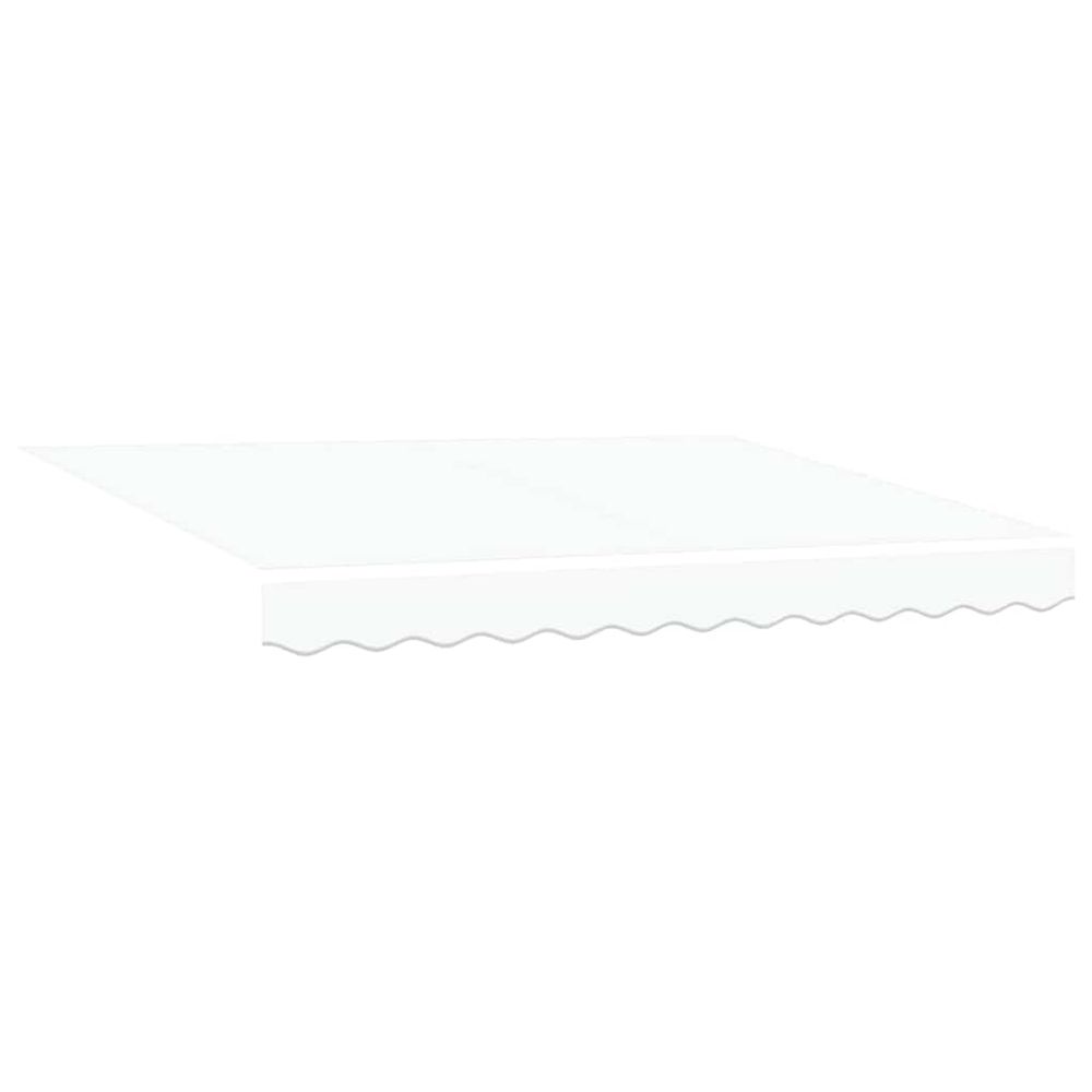 Toile de rechange pour store banne 3,5x2,5 m blanc polyester